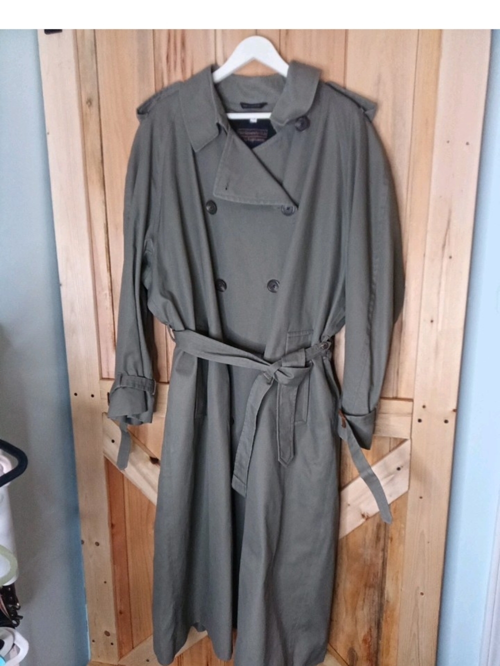 Vintage Ralph Lauren Brown Double-Breasted Trench Coat Size 42
